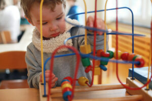 Montessori grasping beads.