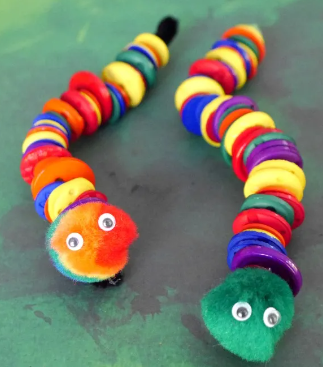 DIY button snake