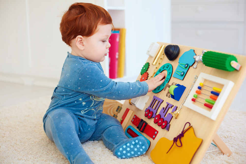 DIY Busy board for toddler